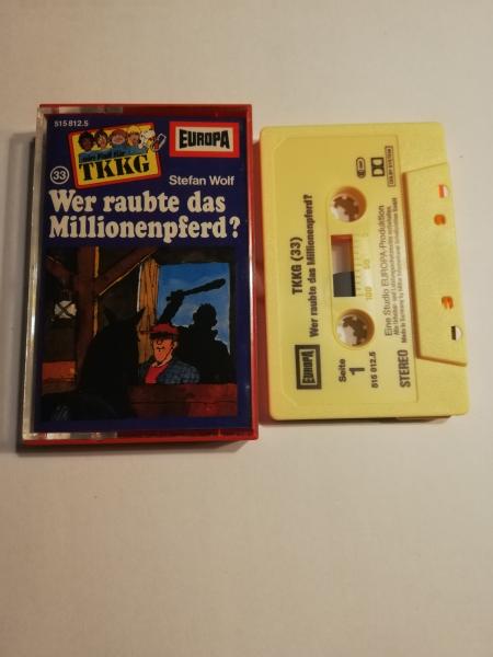 TKKG Folge 33 Wer raubte das Millionenpferd Gelb 515812.5 Europa(Kleines Fenster)